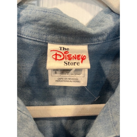 Vintage Disney store Maria Aristocats denim button-down embroidered S - Picture 2 of 6